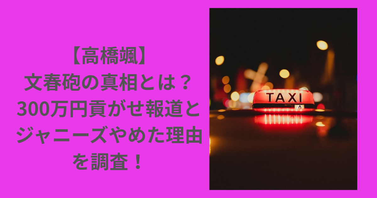 高橋颯-文春